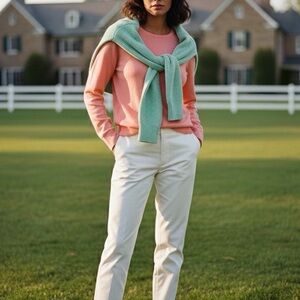 Banana Republic Coral Long Sleeve Top